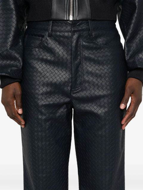 ROTATE BIRGER CHRISTENSEN braided straight-leg trousers - Blue