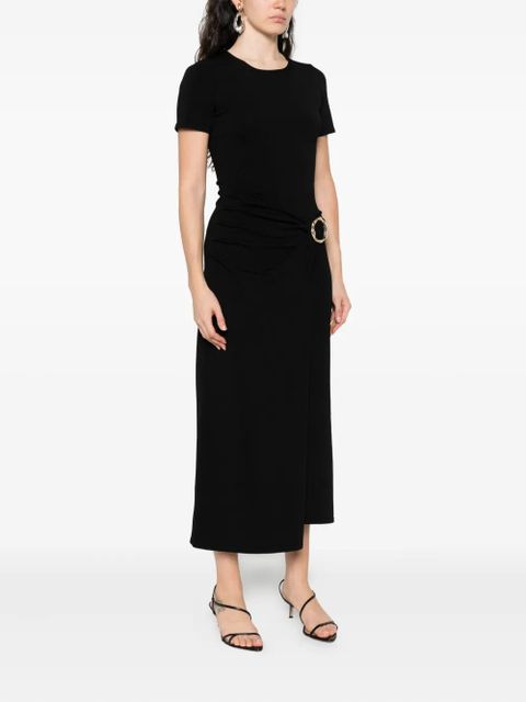 Simkhai belted draped dress - Black