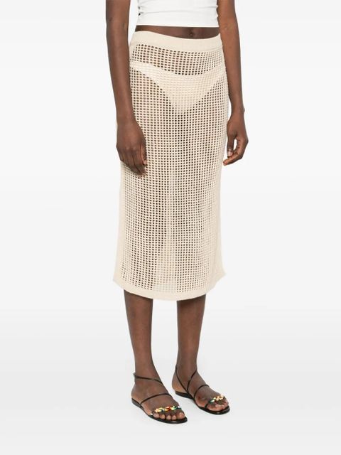 MC2 Saint Barth Darline midi skirt - Neutrals - zdjęcie produktu nr 2