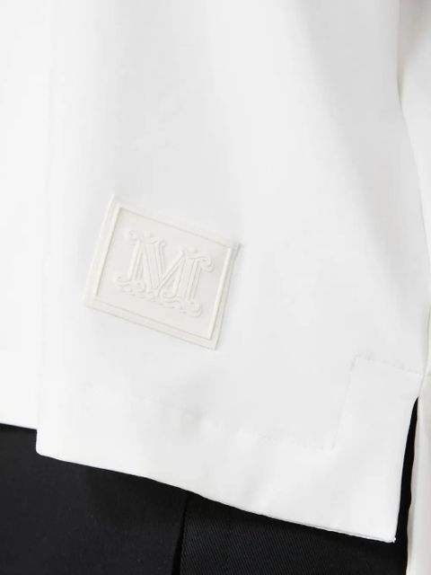 Max Mara ruffled-sleeve top - White