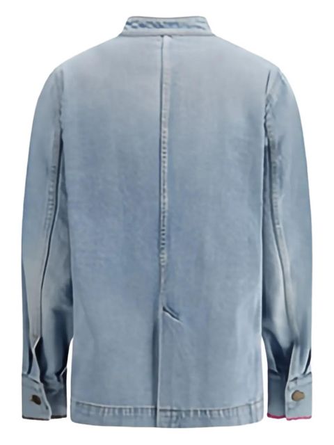 Valentino Garavani embroidered denim jacket - Blue