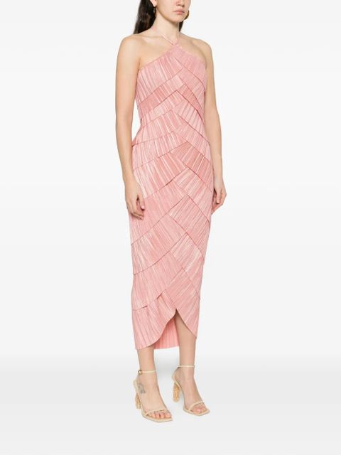 Cult Gaia Patrizia pleated midi dress - Pink