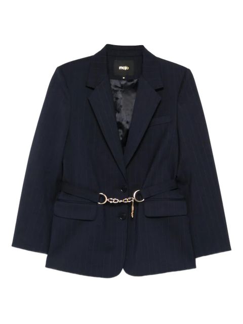 Maje pinstripe single-breasted blazer - Blue - zdjęcie produktu nr 1