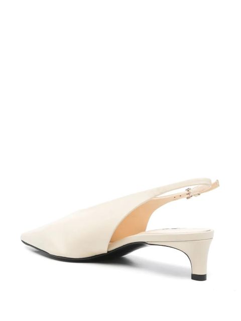 Jil Sander 40mm leather pumps - Neutrals