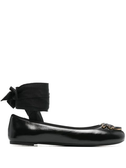PINKO Love Birds ballerina shoes - Black - zdjęcie produktu nr 1