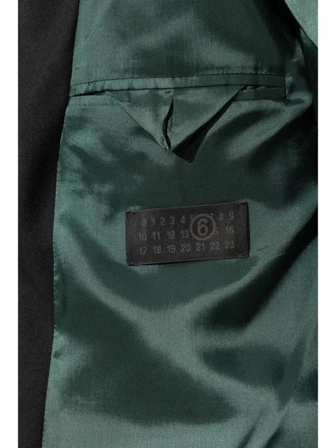 MM6 Maison Margiela inside-out effect blazer - Green
