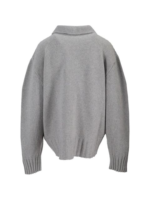 The Attico collared cardigan - Grey - zdjęcie produktu nr 2