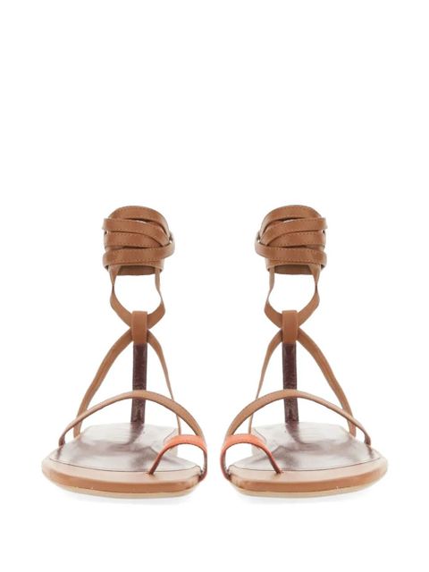 STAUD gladiator toe sandals - Brown