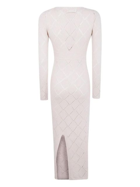 TWINSET diamond-pattern knit dress - Neutrals - zdjęcie produktu nr 2