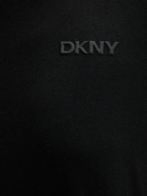 Dkny t-shirt bawełniany damski kolor czarny DP5T1372