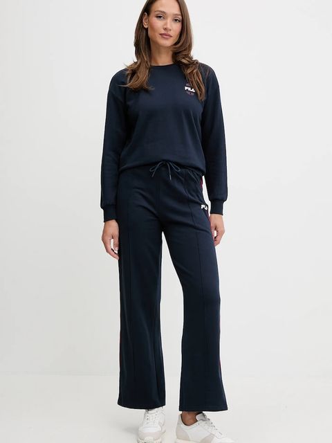 Fila dres bawełniany damski kolor granatowy FPW4216 - zdjęcie produktu nr 1