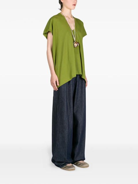 DRIES VAN NOTEN V-neck T-shirt - Green