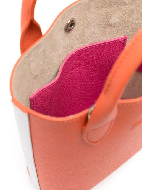 Longchamp Épure XS leather tote bag - Orange
