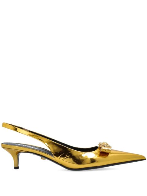 Versace metallic slingback pumps - Gold - zdjęcie produktu nr 1