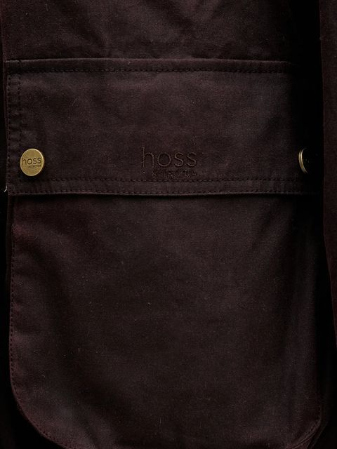 Hoss Intropia kurtka kolor bordowy przejściowa oversize 5452470