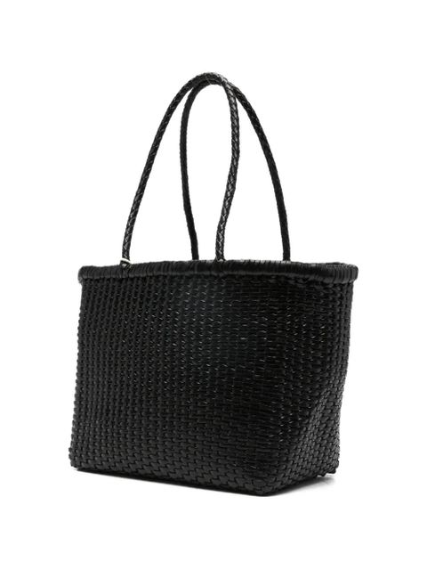 DRAGON DIFFUSION small braided-handle tote bag - Black