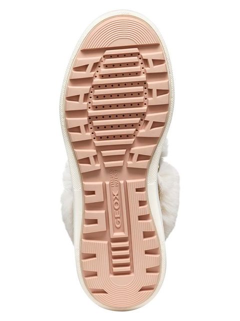 Geox botki zamszowe D DALYLA B ABX damskie kolor beżowy na płaskim obcasie ocieplone D26QSA 022BH CB31Q