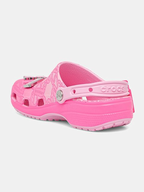 Crocs klapki Classic Mattel Pink Barbie Clog damskie kolor różowy 211405