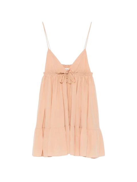 Chloé ruffled tiered dress - Neutrals - zdjęcie produktu nr 1