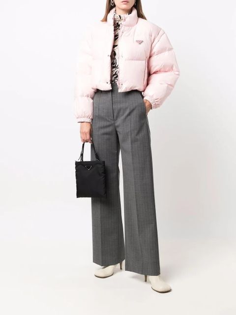 Prada Re-Nylon convertible puffer jacket - Pink