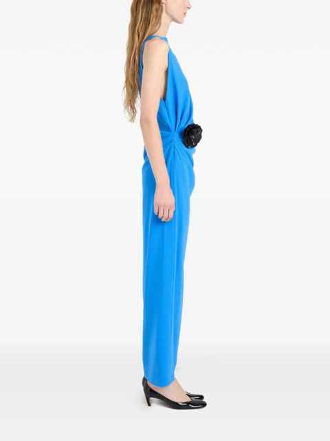 Proenza Schouler Indria flower-detail maxi dress - Blue