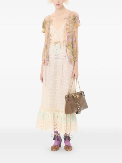 Valentino Garavani Sangallo midi dress - Yellow - zdjęcie produktu nr 2