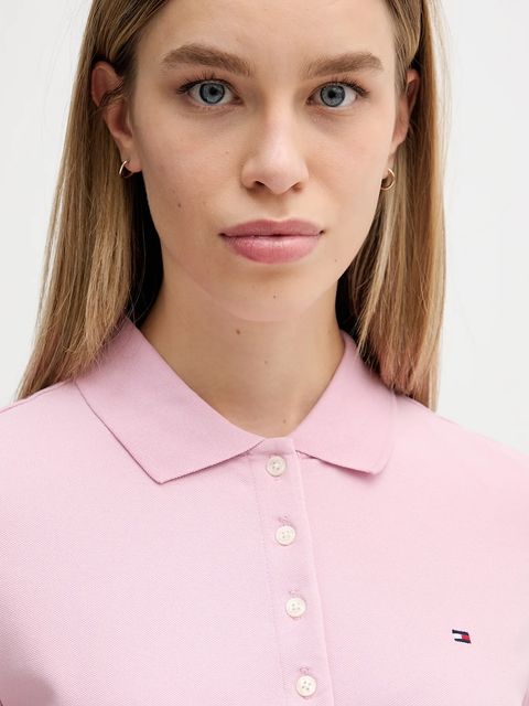 Tommy Hilfiger polo damski kolor różowy WW0WW43225