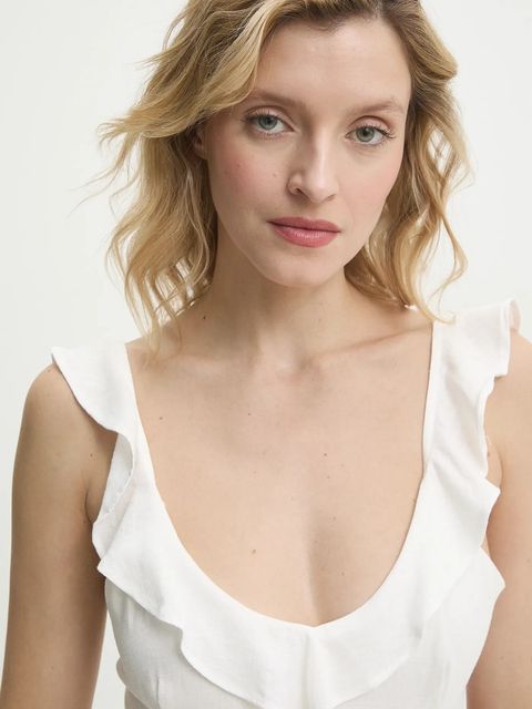 Answear.LAB sukienka z lnem