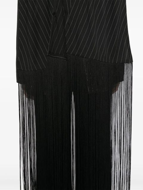 Jean Paul Gaultier fringed blazer - Black