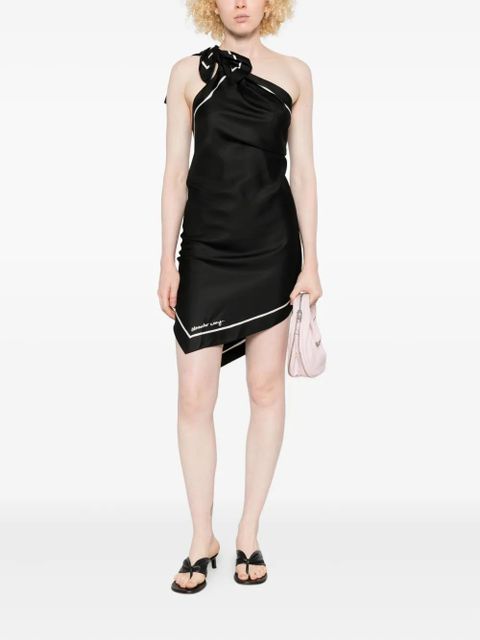 Alexander Wang one-shoulder mini dress - Black