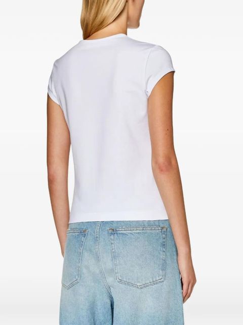 Diesel T-Angie logo cut-out T-shirt - White