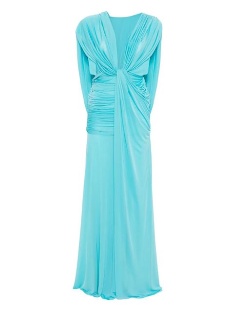 Christopher Esber ripple drape dress - Blue - zdjęcie produktu nr 1