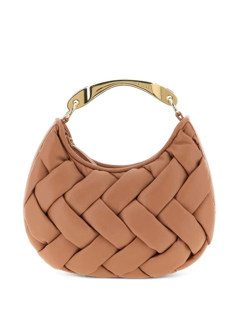 TWINSET Weaved leather-effect tote bag - Pink - zdjęcie produktu nr 1