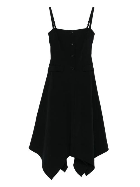 Nanushka button-front asymmetrical dress - Black - zdjęcie produktu nr 1