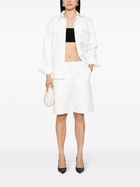 Valentino Garavani twill knee-lenght shorts - White - zdjęcie produktu nr 2