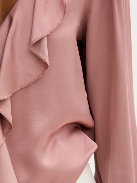 Fracomina bluzka damska kolor różowy gładka FS25WT1005W45101