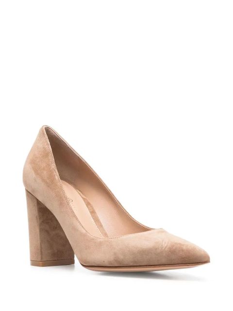 Gianvito Rossi Piper 85mm suede pumps - Brown - zdjęcie produktu nr 2