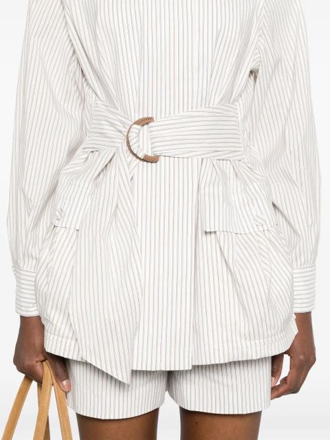 FENDI striped jacket - White
