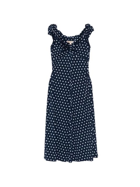 Michael Kors polka-dot midi dress - Blue - zdjęcie produktu nr 1