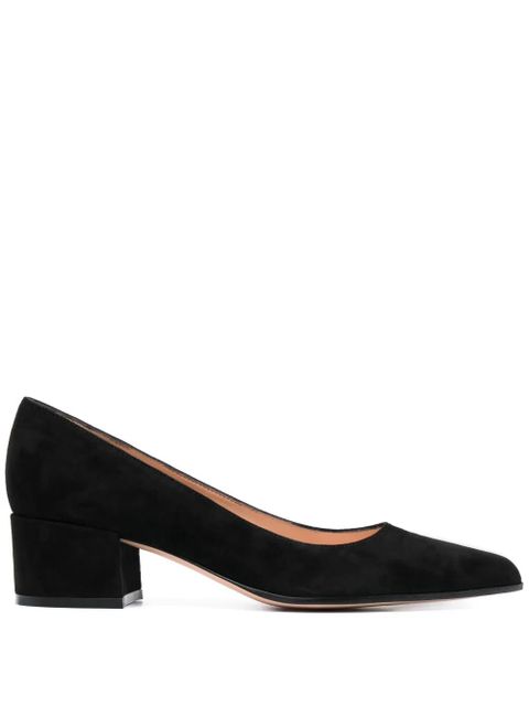 Gianvito Rossi Piper 45mm suede pumps - Black - zdjęcie produktu nr 1