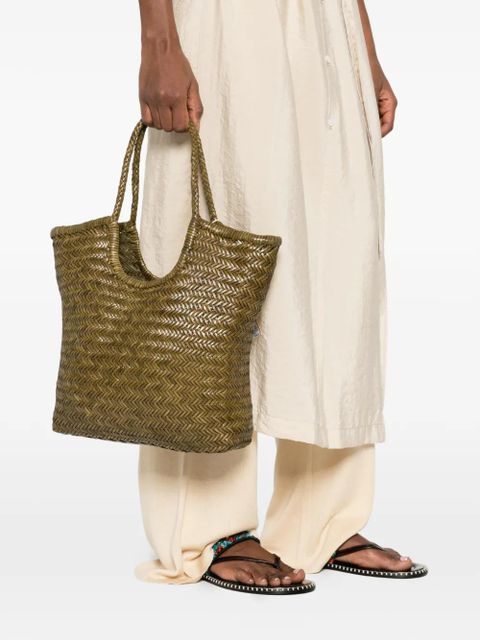 DRAGON DIFFUSION woven handle tote - Green - zdjęcie produktu nr 2