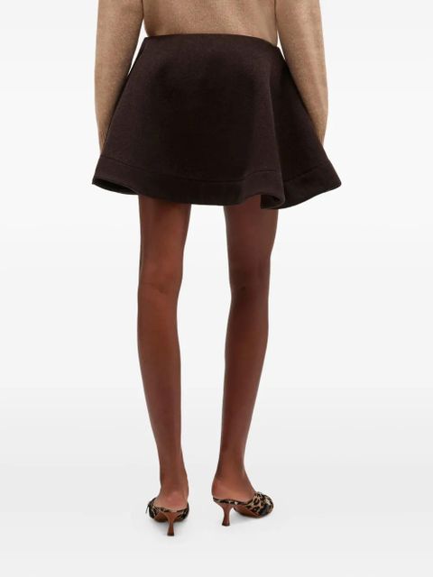 GANNI flared skirt - Brown