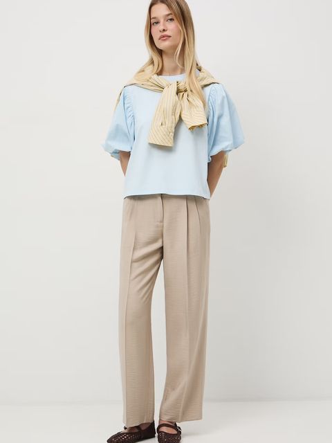 Medicine spodnie wide leg damskie z wiskozy - zdjęcie produktu nr 1