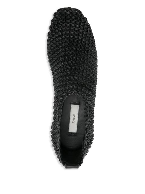 TOTEME woven ballet flats - Black