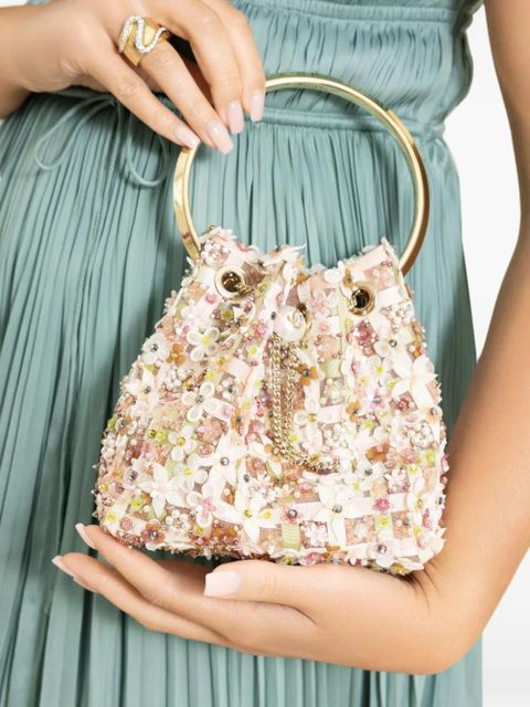 Jimmy Choo Bon Bon floral embellished tote bag - Neutrals - zdjęcie produktu nr 2