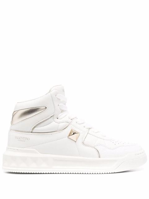 Valentino Garavani Roman Stud-embellishment lace-up sneakers - White - zdjęcie produktu nr 1