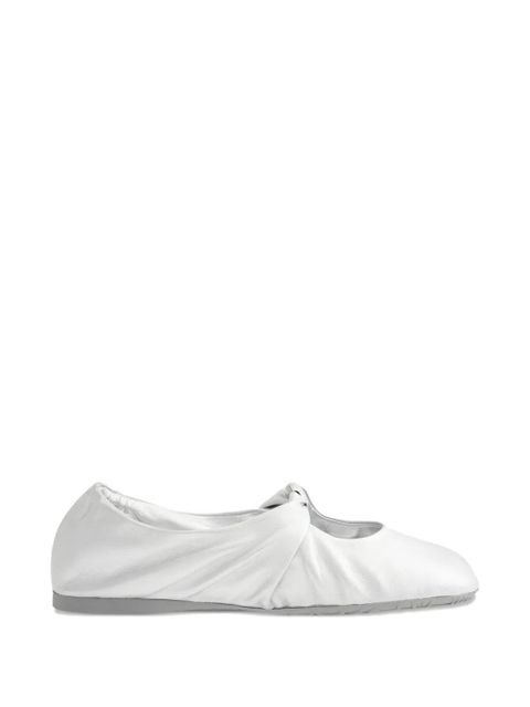 LOEWE leather ballerina shoes - Silver - zdjęcie produktu nr 1