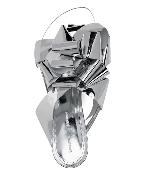 Proenza Schouler 60mm bow-embellishment heeled sandals - Silver