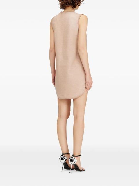 Diesel D-Yasy distressed-detail mini dress - Neutrals