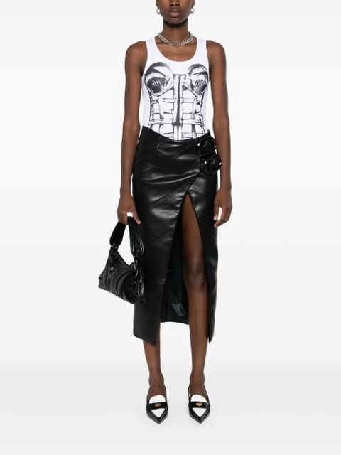 Jean Paul Gaultier trompe l'oeil print top - White - zdjęcie produktu nr 2